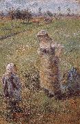 Camille Pissarro, woman with children